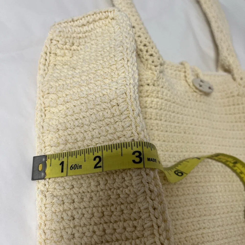 Knit shoulder Tote Bag